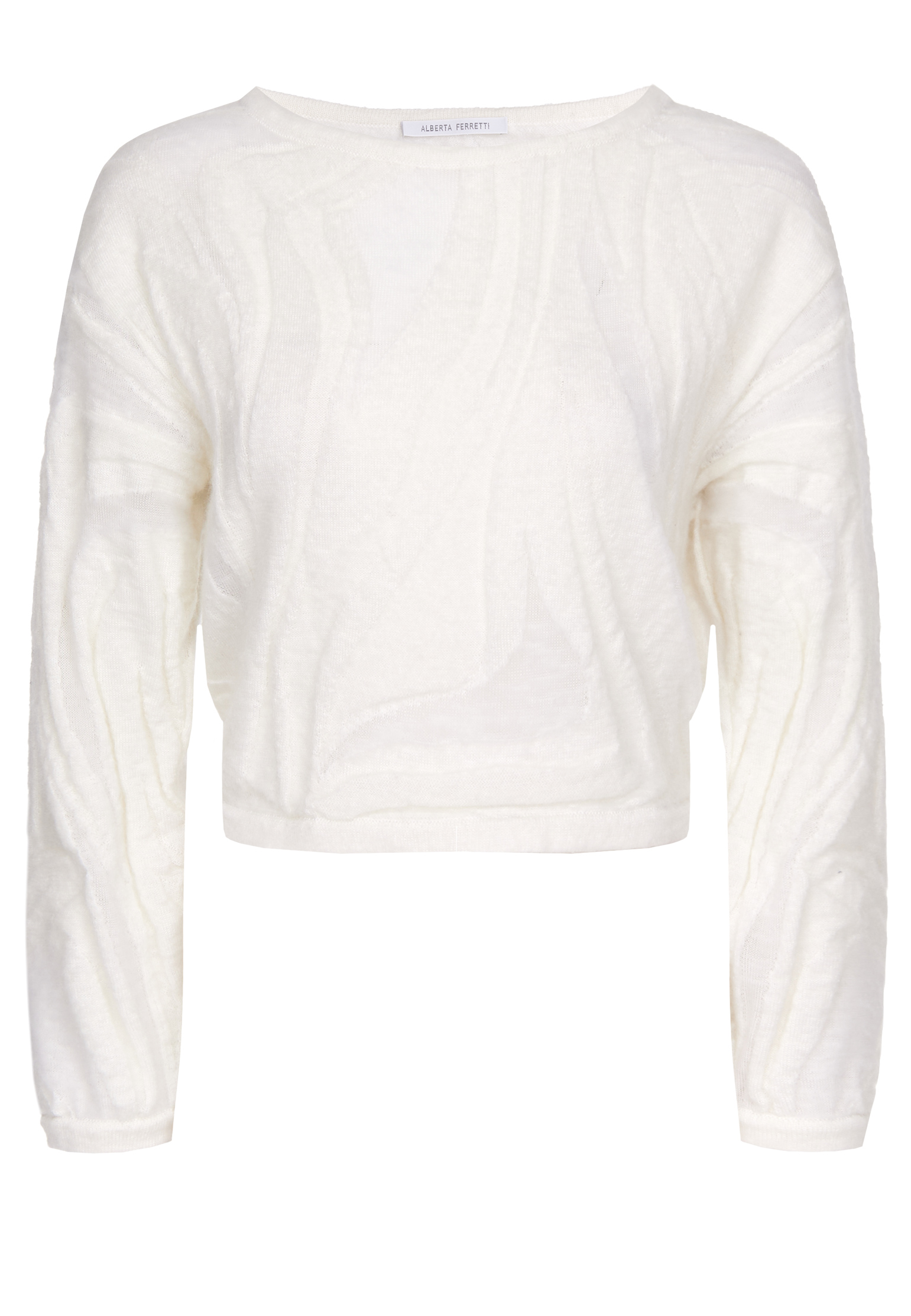 Пуловер ALBERTA FERRETTI Белый, размер 40