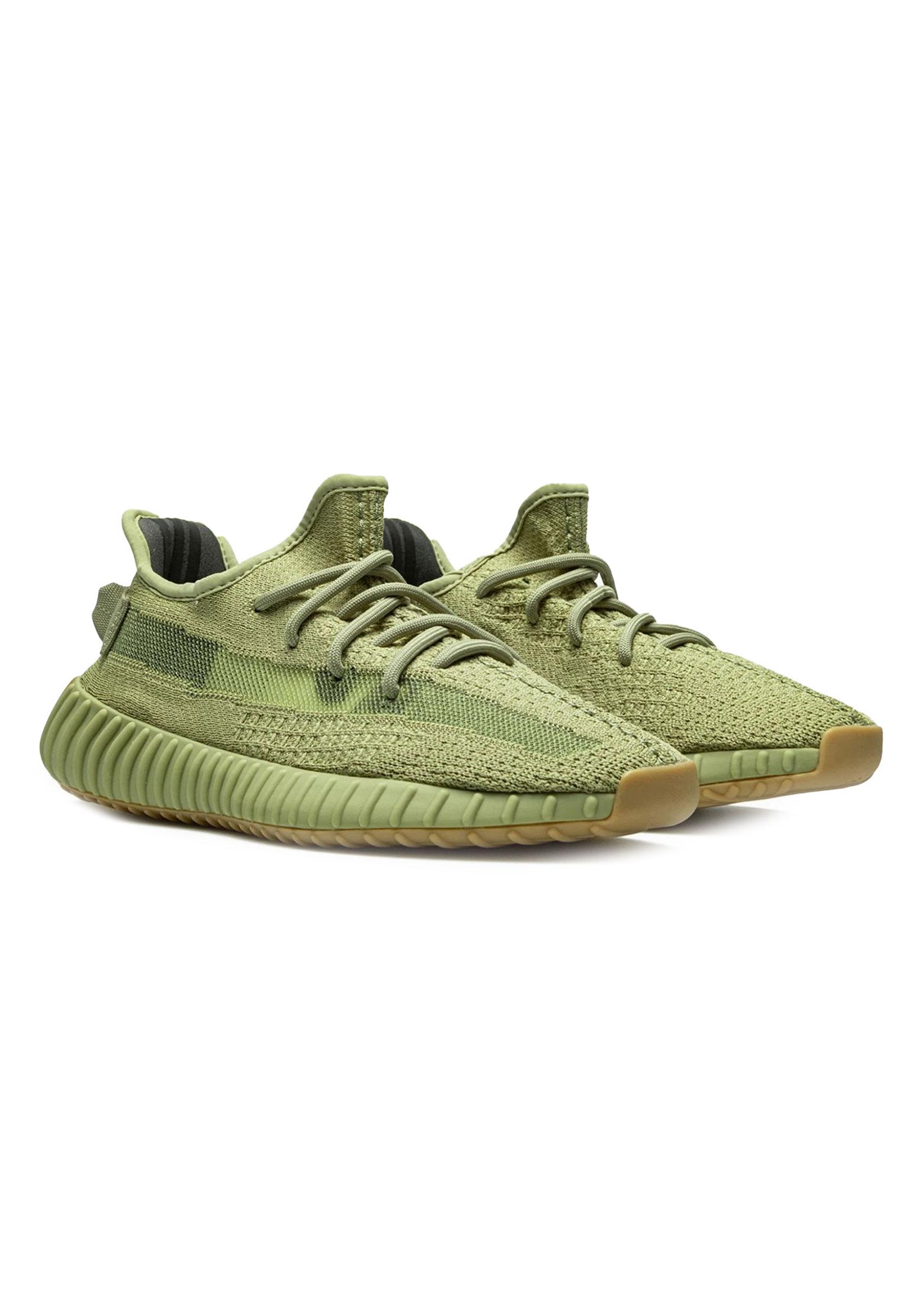 Кроссовки Yeezy Boost 350 Sulfur ADIDAS YEEZY Зеленый, размер 10