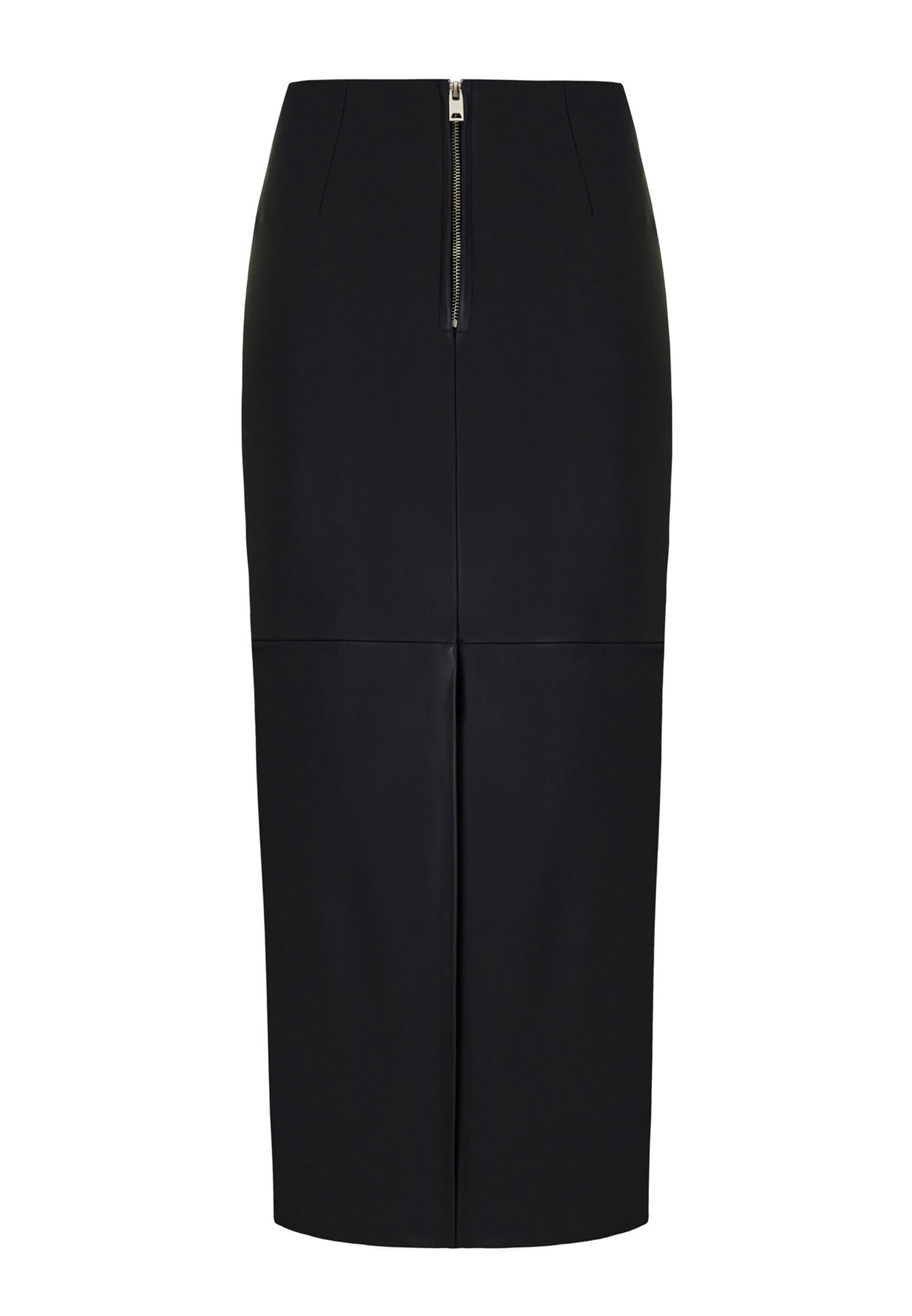 

Кожаная макси юбка THE REAL BASE, Черный, Черный