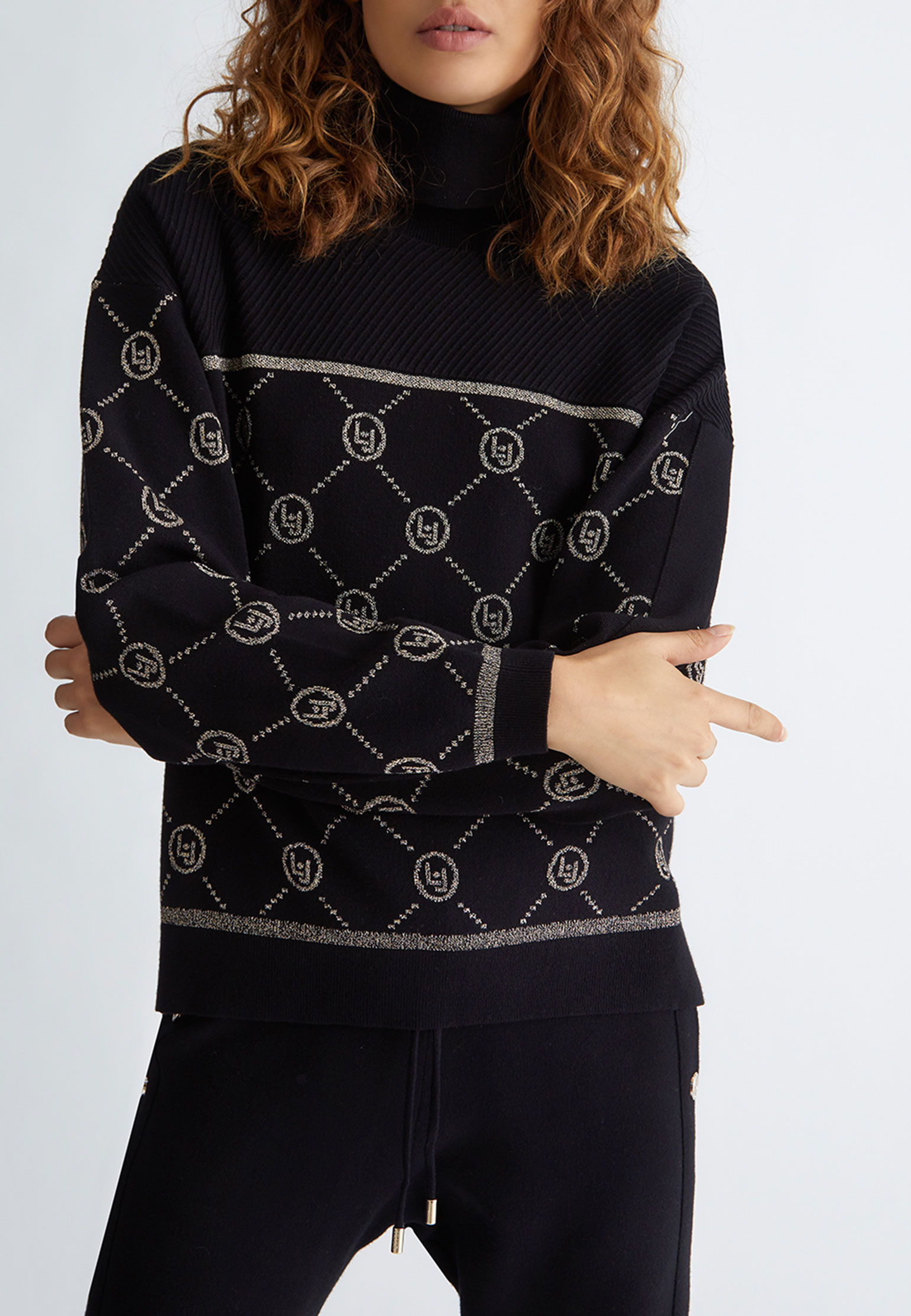 Пуловер LIU JO Черный, размер M 169975 - фото 1