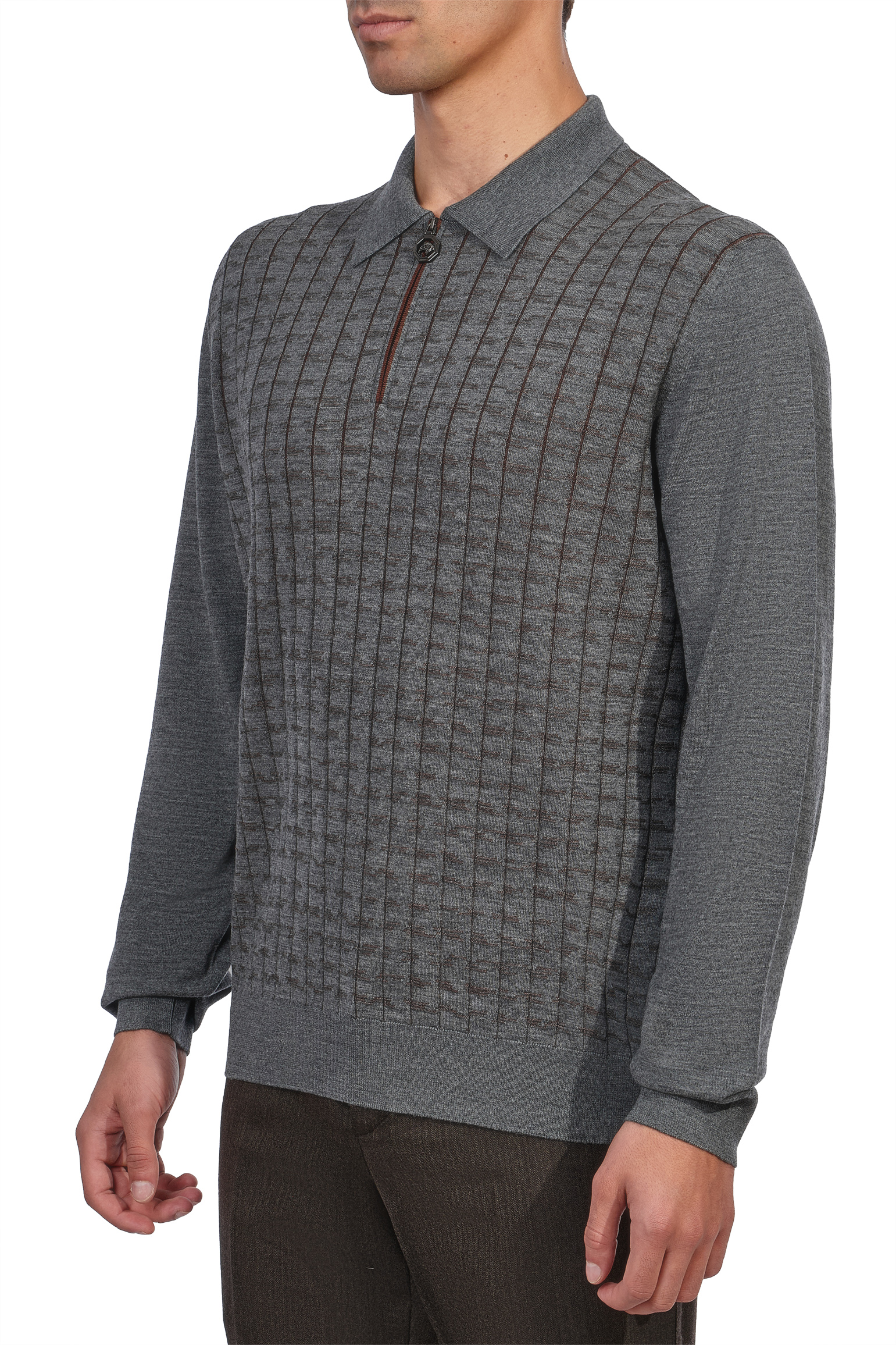 

Поло длинный рукав STEFANO RICCI, Серый, Серый