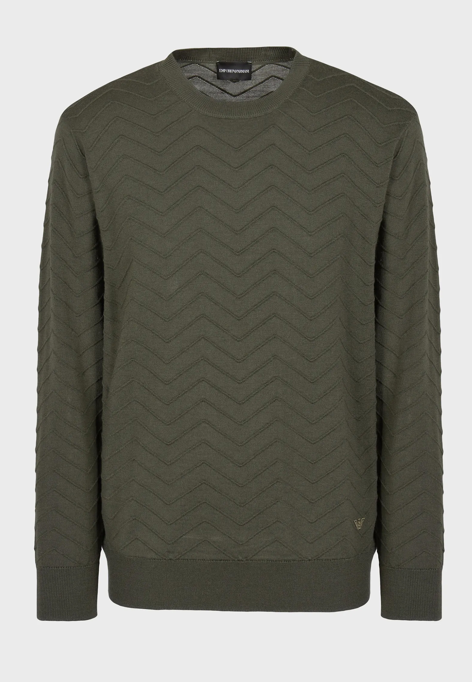 Пуловер EMPORIO ARMANI Зеленый, размер S