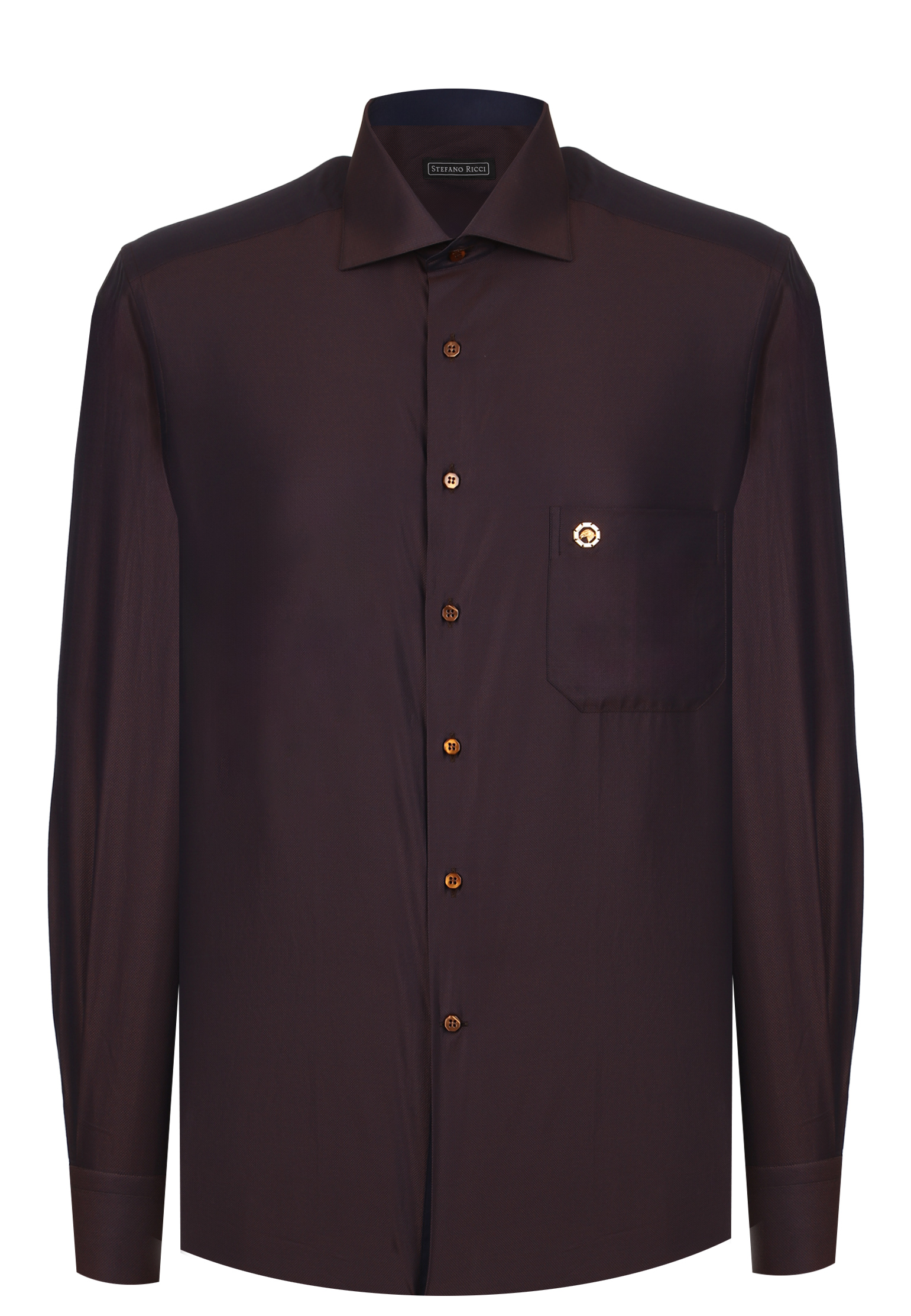 Рубашка STEFANO RICCI Бордовый, размер 45 171957 - фото 1