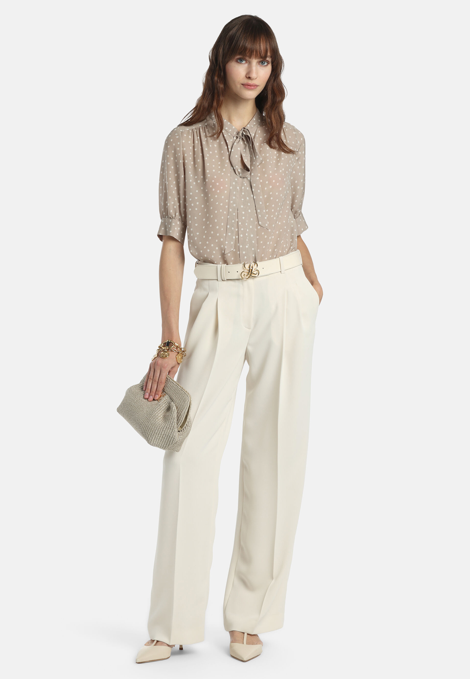 

Блуза LUISA SPAGNOLI, Коричневый, Коричневый