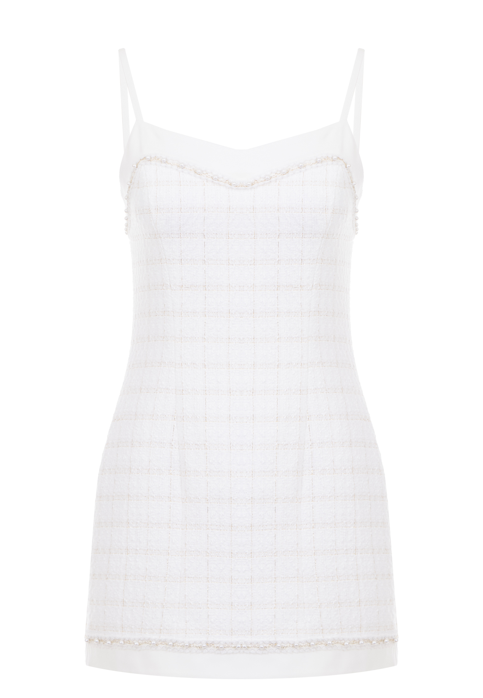 

Платье из твида на подкладке "Jane" AZUR, Белый, Белый