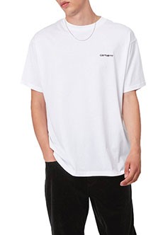 Белая хлопковая футболка CARHARTT WIP