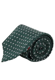 Зеленый галстук ISAIA