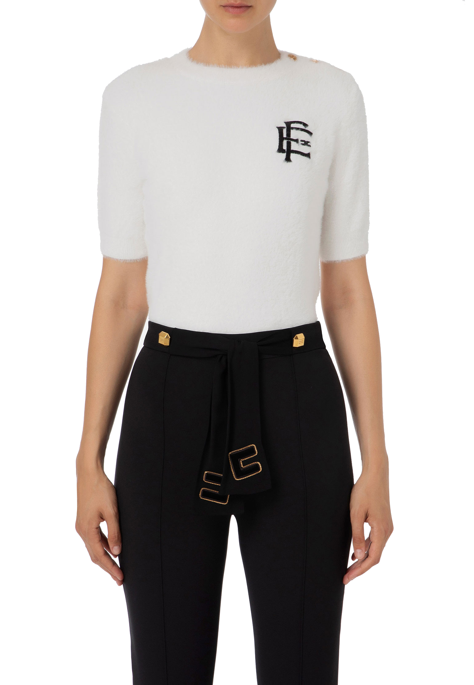 

Джемпер ELISABETTA FRANCHI, Белый, Белый