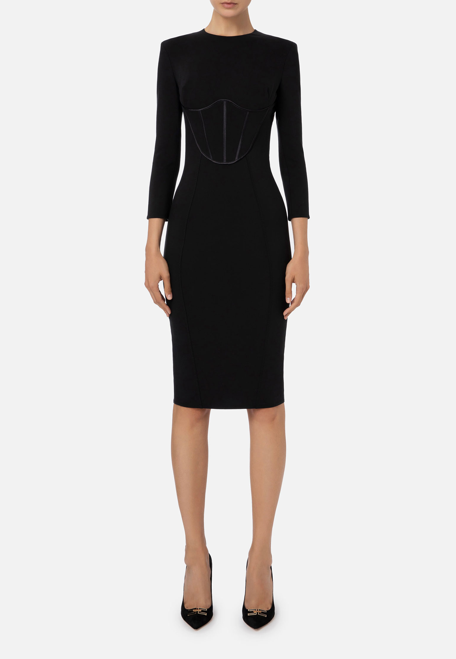 

Платье ELISABETTA FRANCHI, Черный, Черный