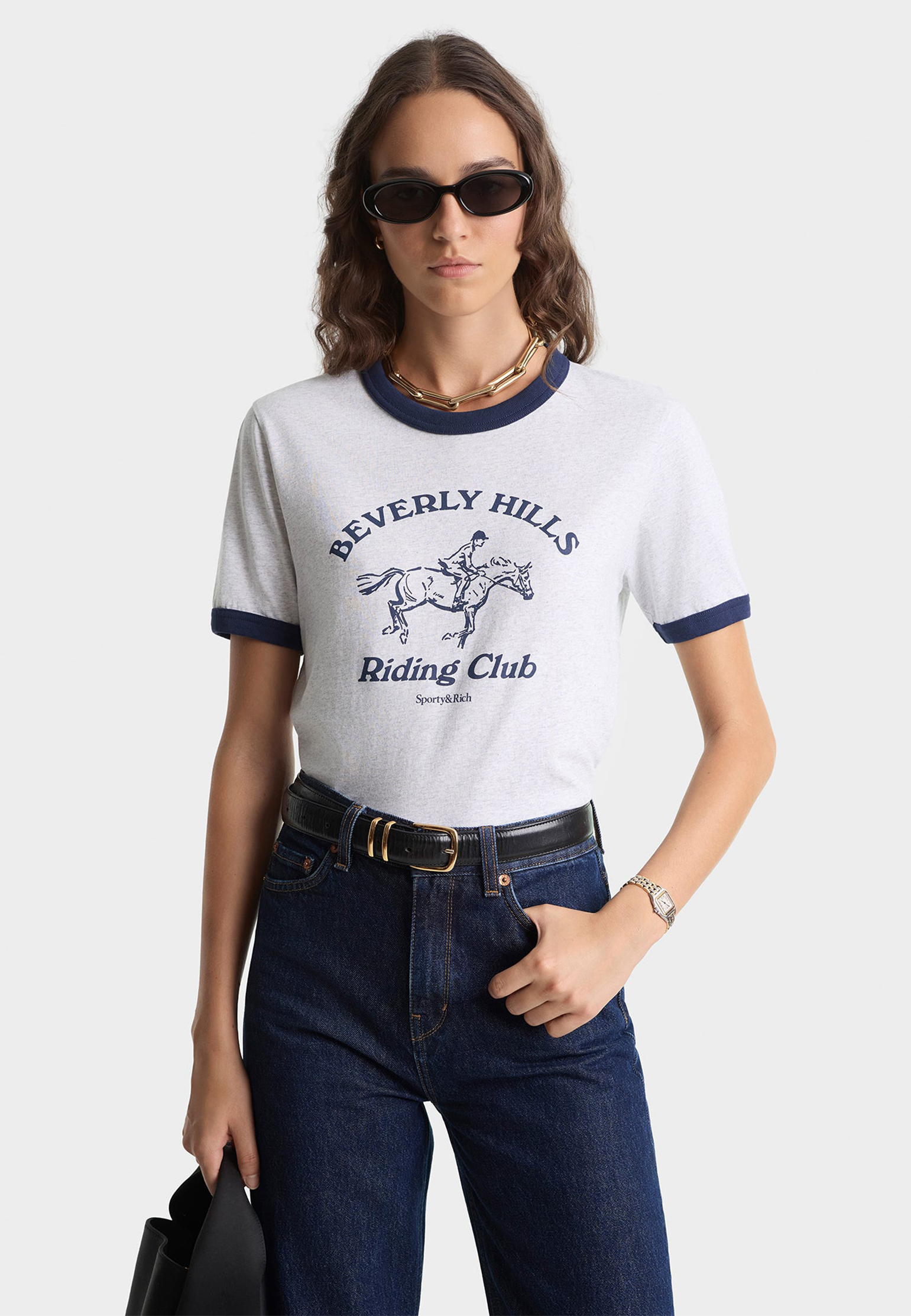 

Футболка SPORTY&RICH, Серый, Серый