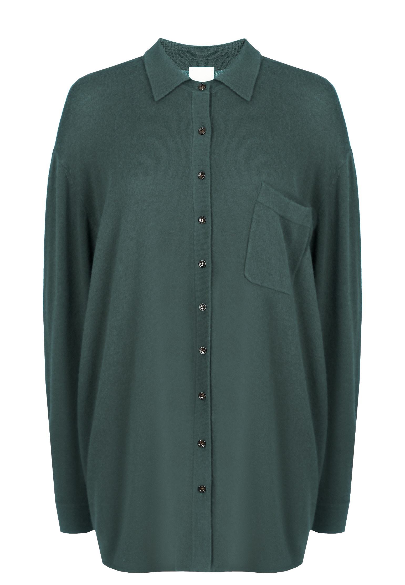Рубашка ALLUDE Зеленый, размер M 163039 - фото 1