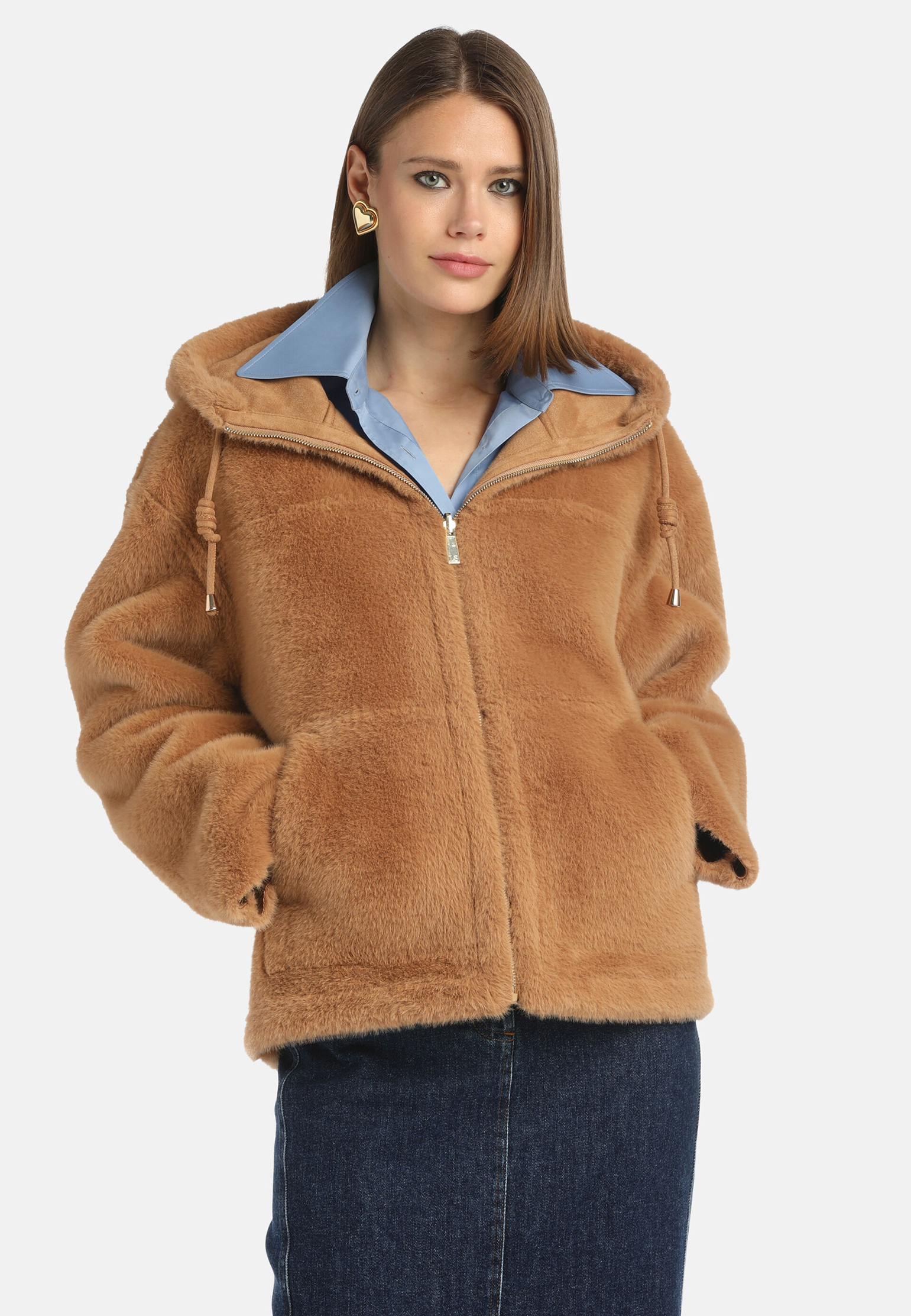 

Дубленка LUISA SPAGNOLI, Коричневый, Коричневый