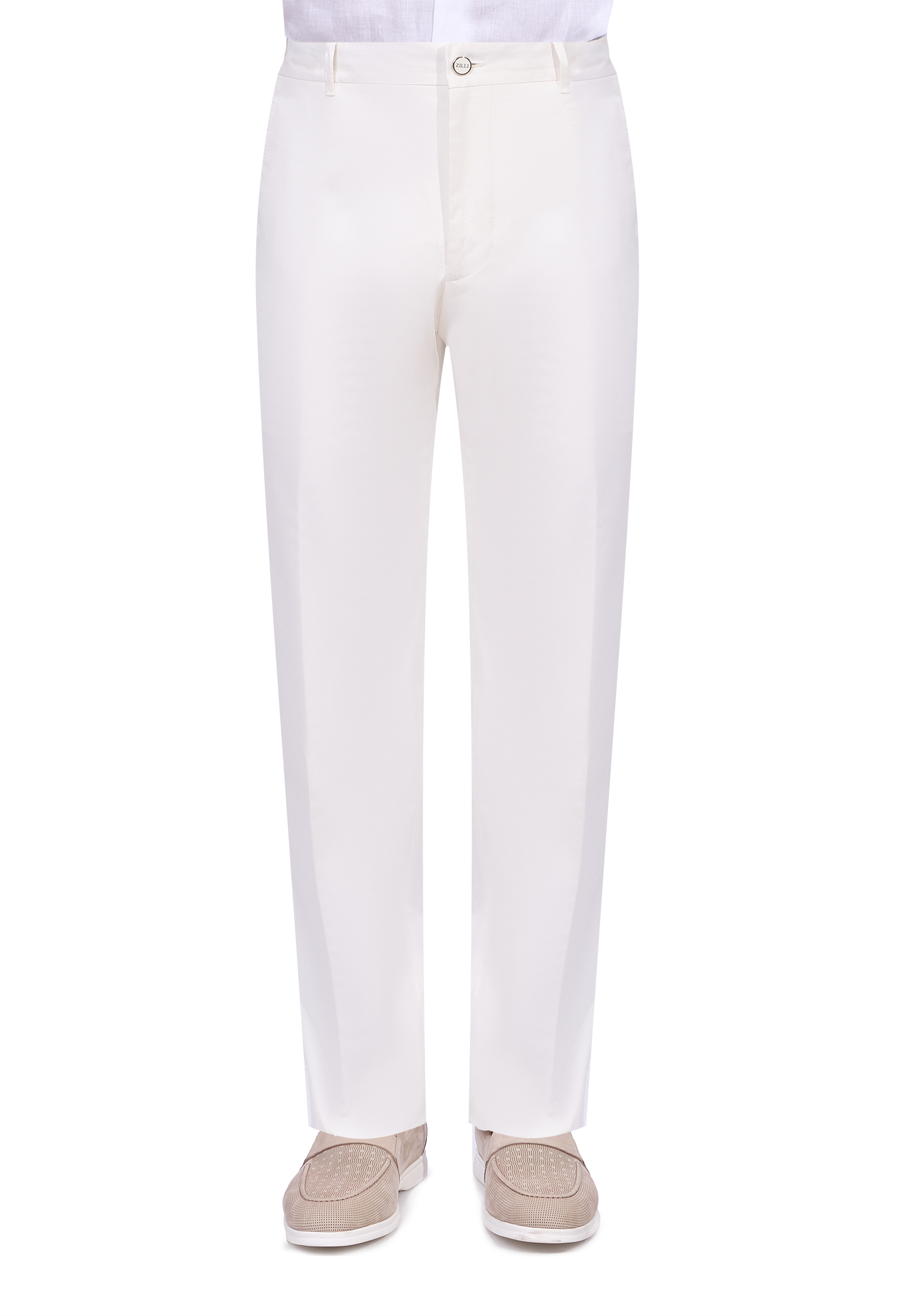 

Брюки лен ZILLI, Белый, Белый