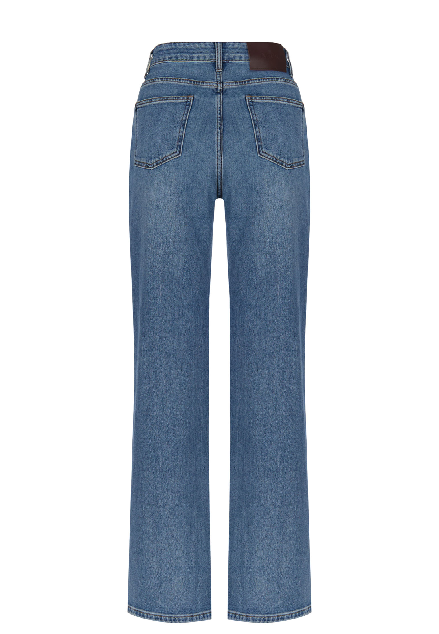 

Прямые джинсы на высокой посадке AZUR, Синий, Синий