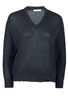 Черный пуловер PESERICO