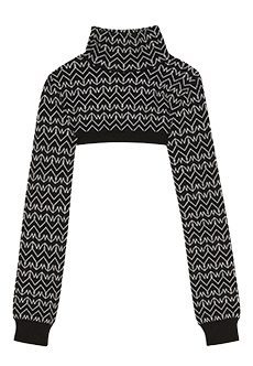 Укороченный свитер с принтом  PATRIZIA PEPE