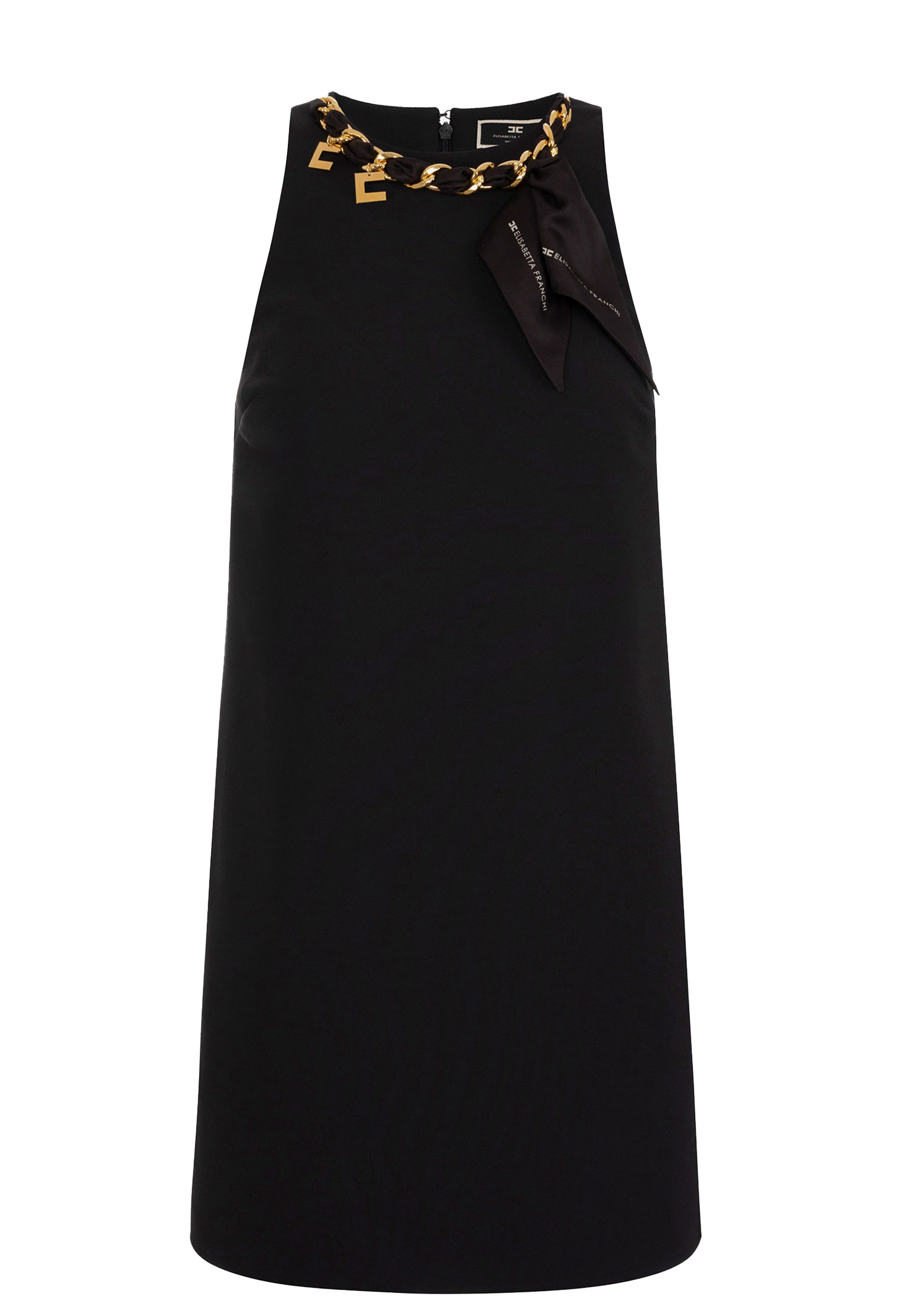 Платье ELISABETTA FRANCHI Черный, размер 40 179920 - фото 1