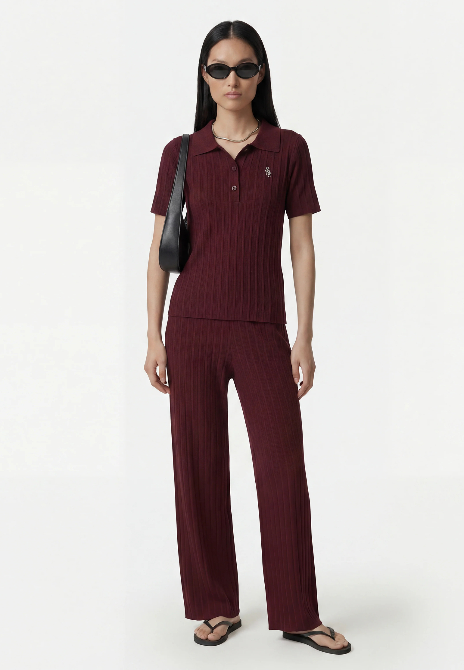 

Брюки SPORTY&RICH, Бордовый, Бордовый