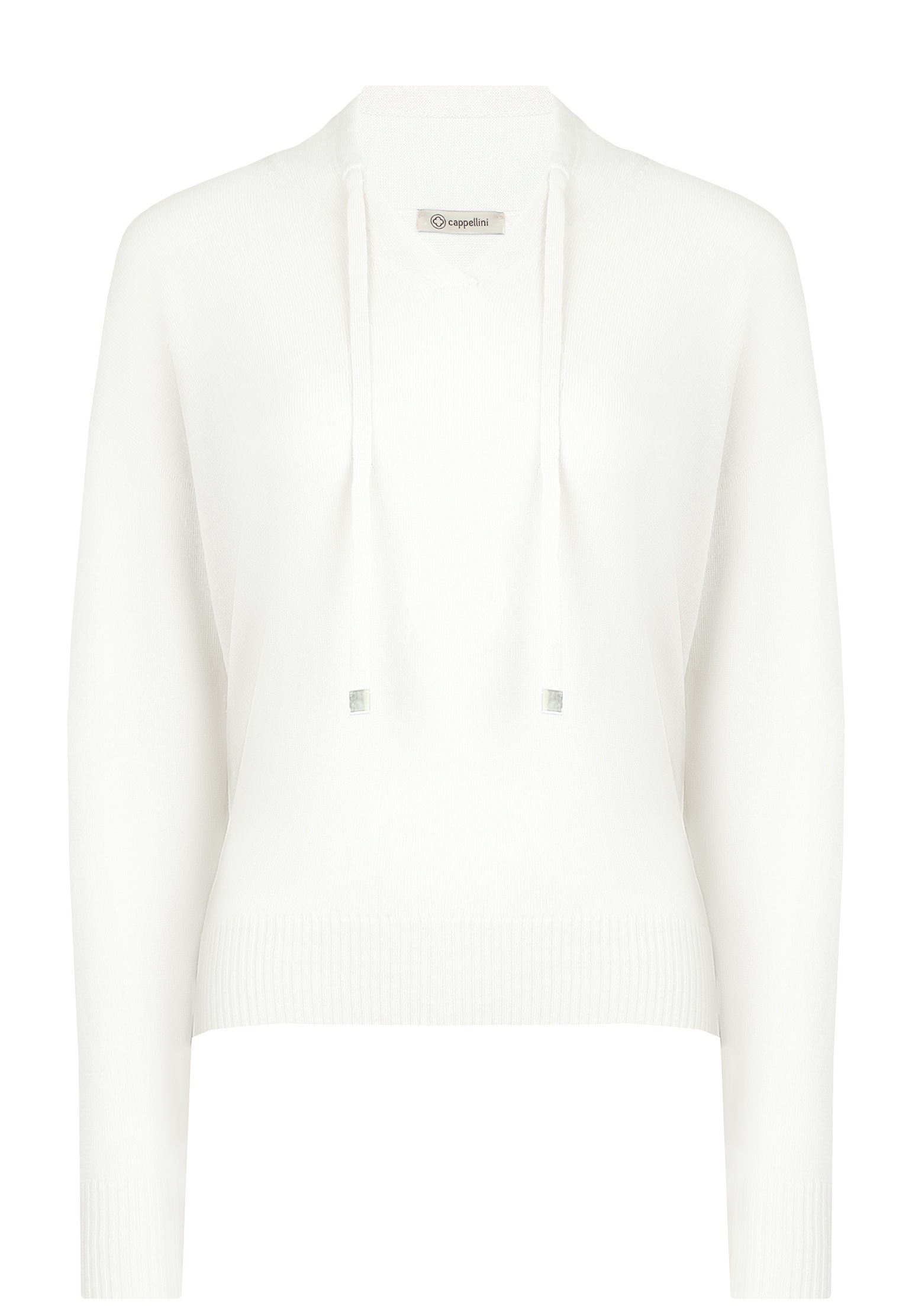 Пуловер CAPPELLINI BY PESERICO Белый, размер 42 141868 - фото 1