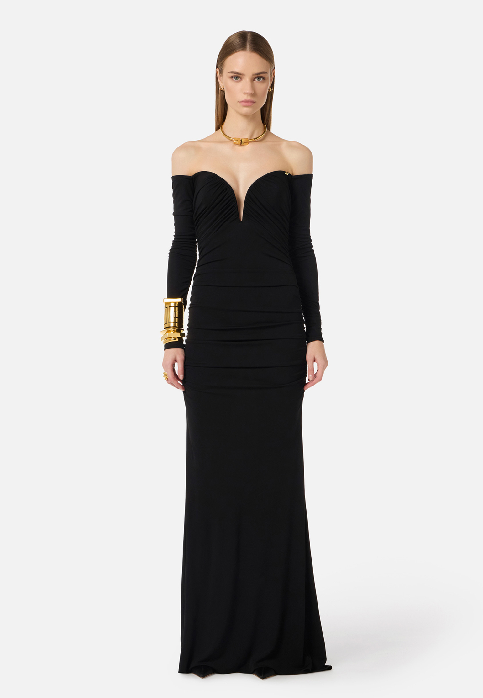 

Платье ELISABETTA FRANCHI, Черный, Черный