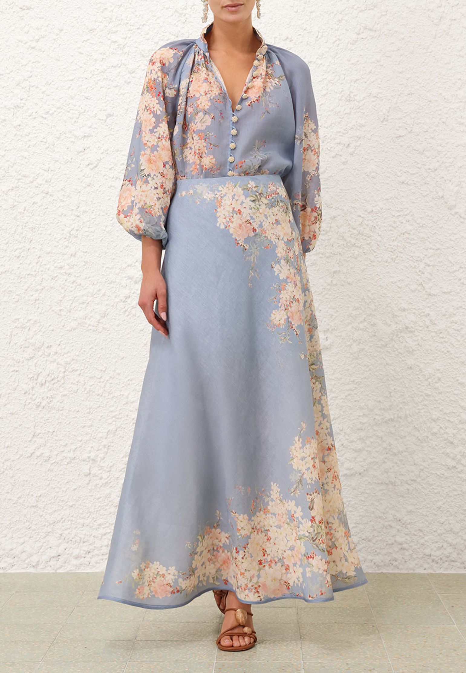 

Юбка ZIMMERMANN, Голубой, Голубой