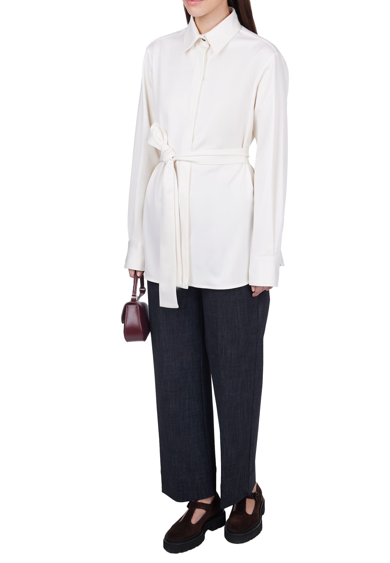 

Рубашка KITON, Белый, Белый