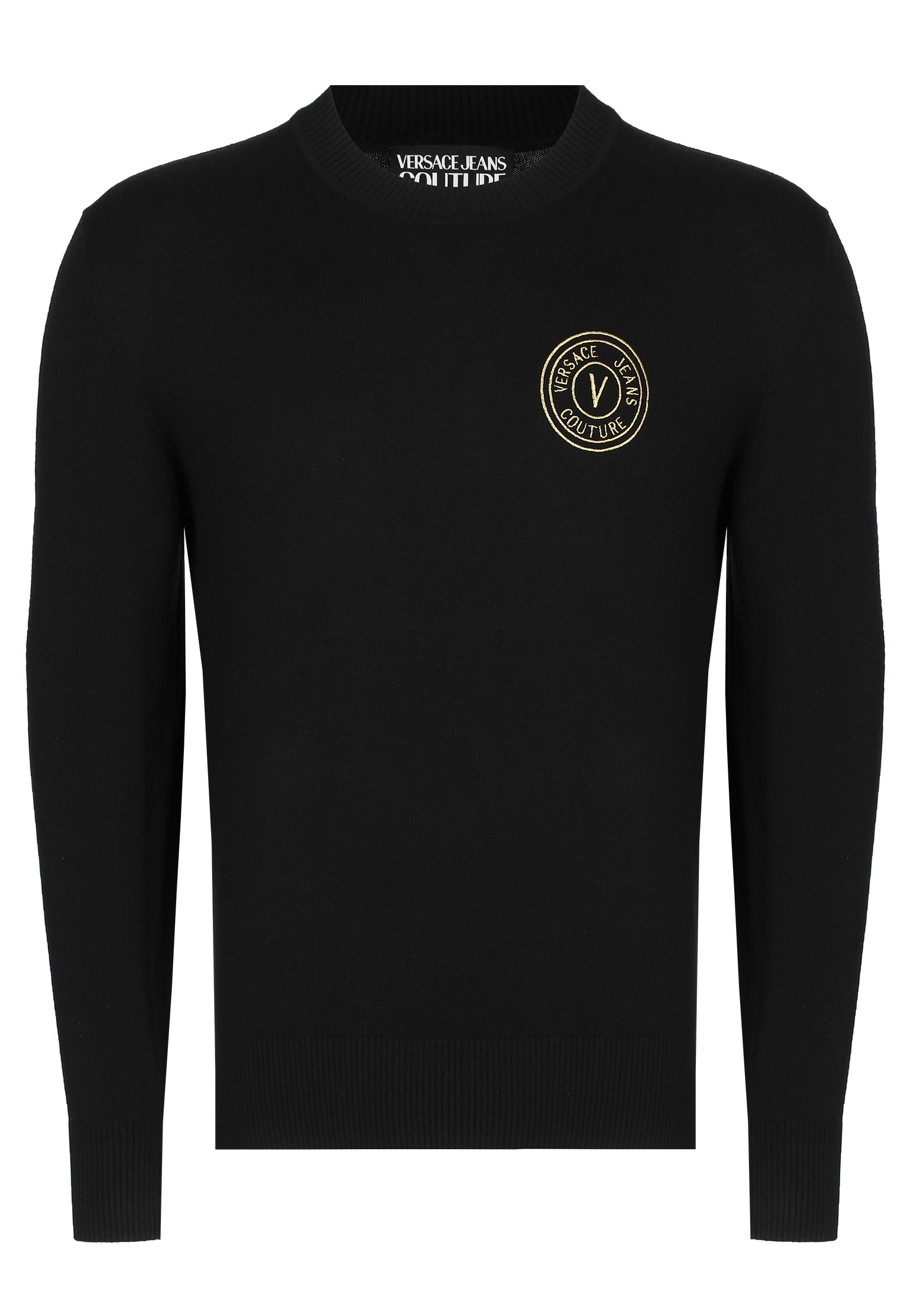 Пуловер VERSACE JEANS COUTURE Черный, размер S 162246 - фото 1