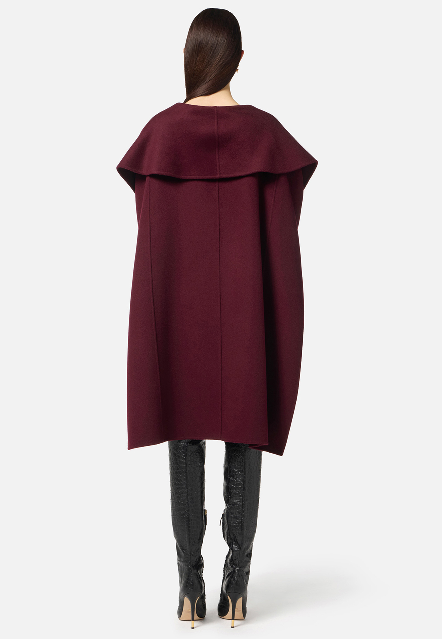 

Пальто ELISABETTA FRANCHI, Бордовый, Бордовый