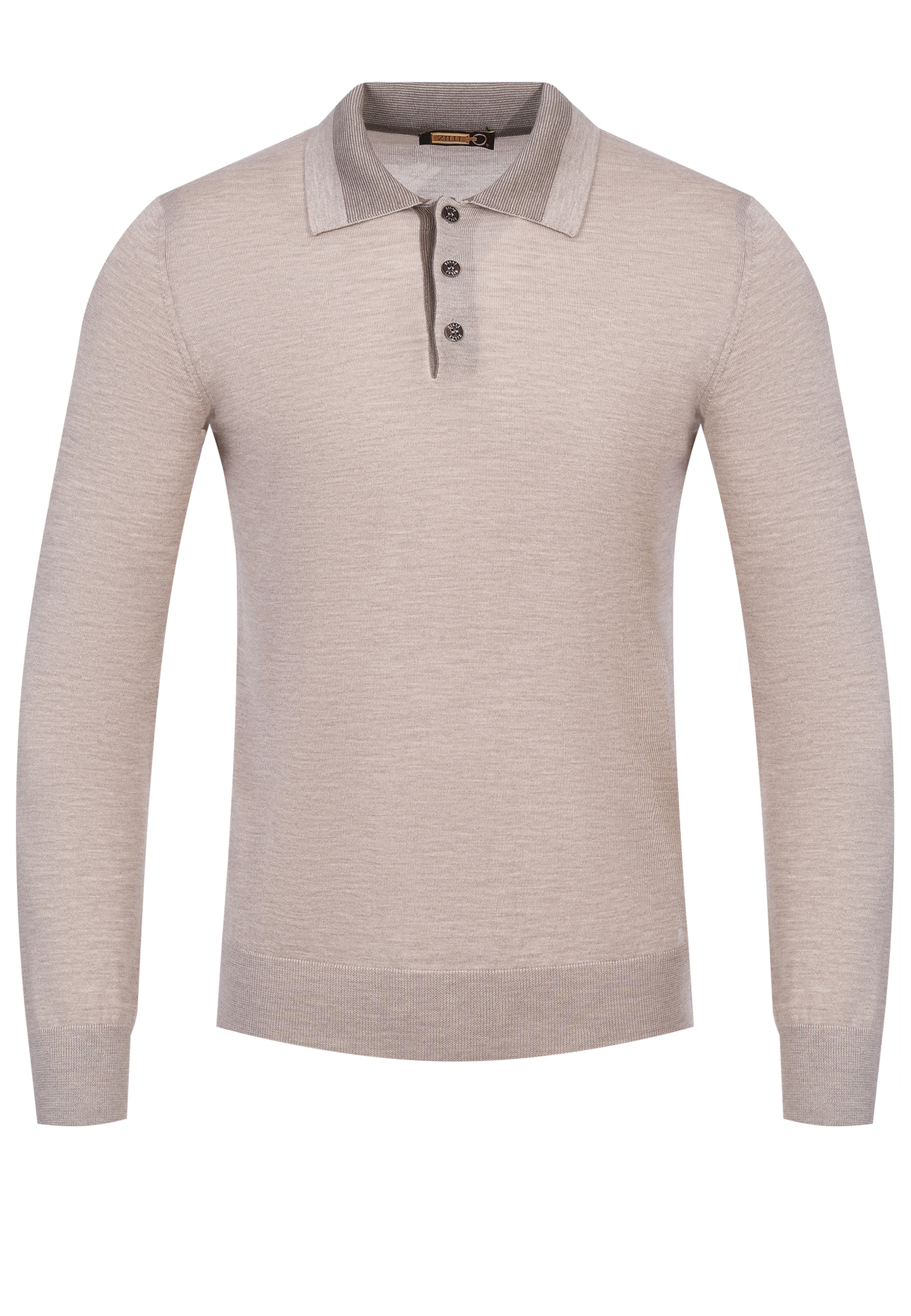 

Поло длинный рукав ZILLI, Бежевый, Бежевый