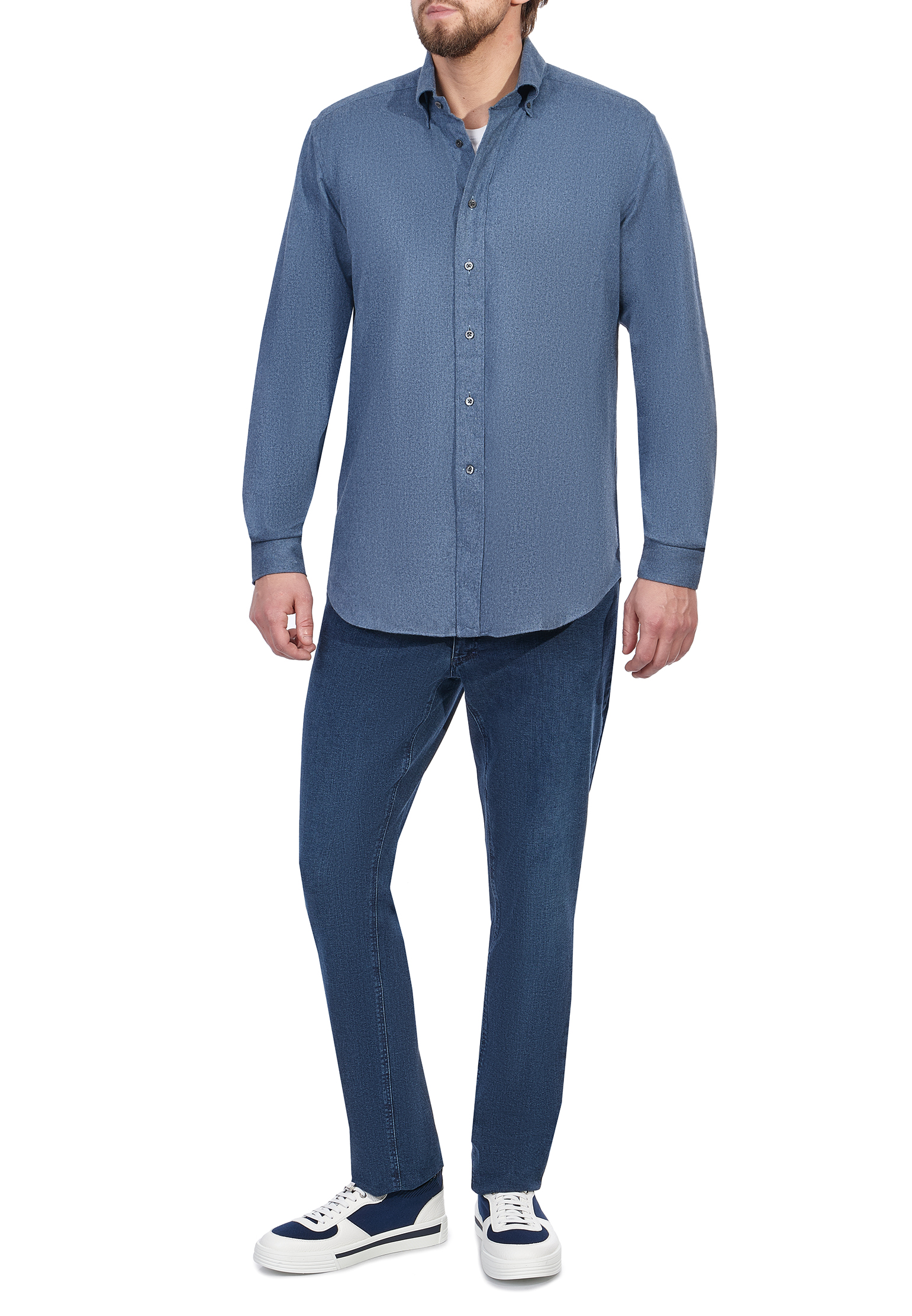 

Рубашка CORNELIANI, Синий, Синий