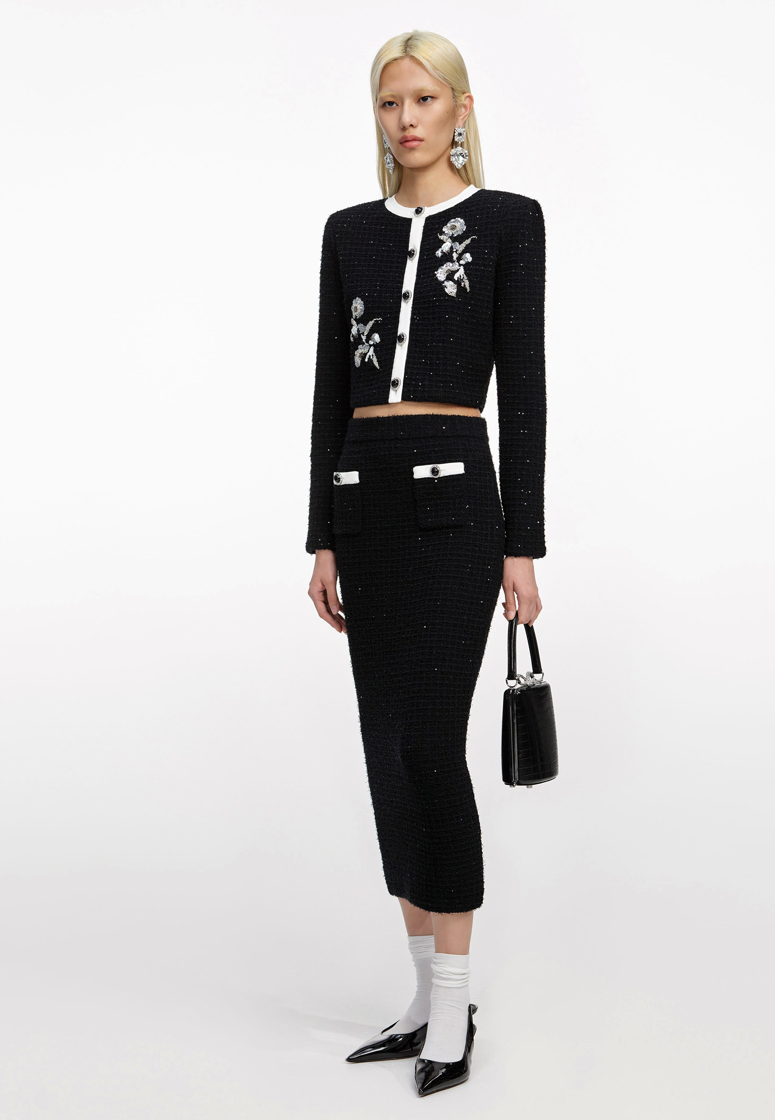 

Жакет SELF-PORTRAIT, Черный, Черный