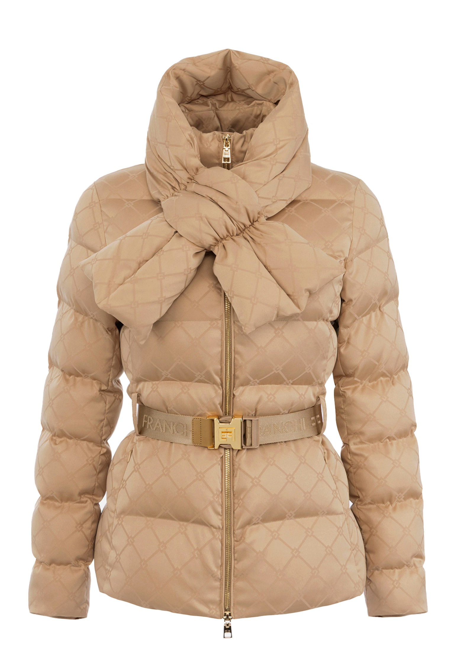 

Куртка ELISABETTA FRANCHI, Бежевый, Бежевый