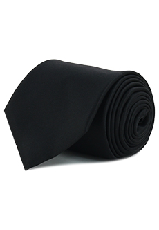 Черный галстук из шелка STEFANO RICCI
