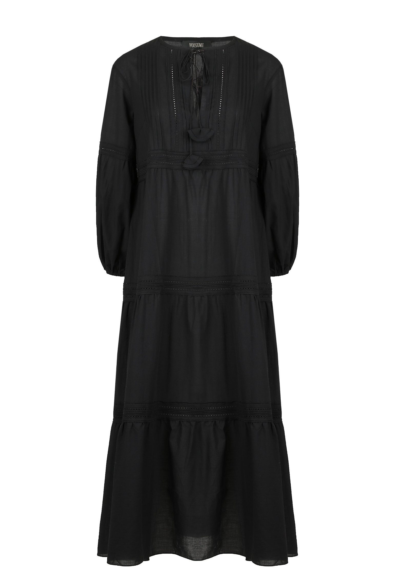 Платье POUSTOVIT Черный, размер 42 139083 - фото 1