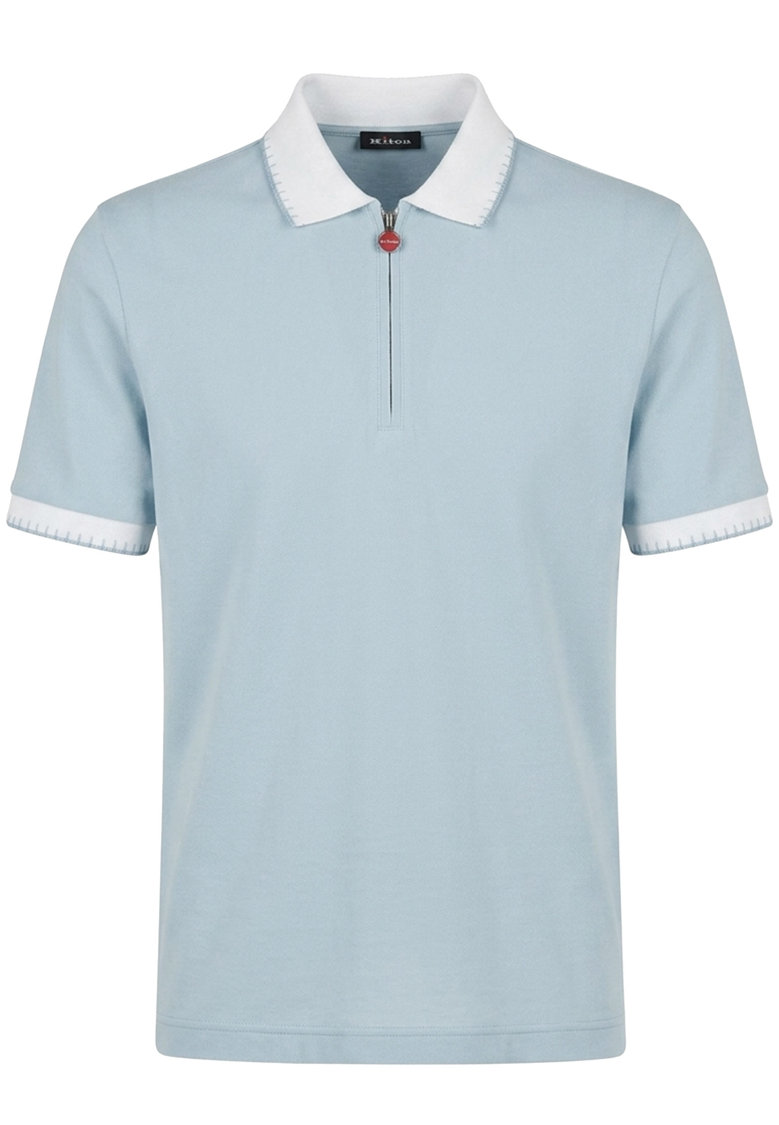 

Поло KITON, Голубой, Голубой