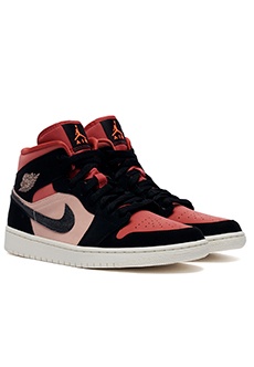 Бордовые кроссовки Nike Air Jordan 1 JORDAN