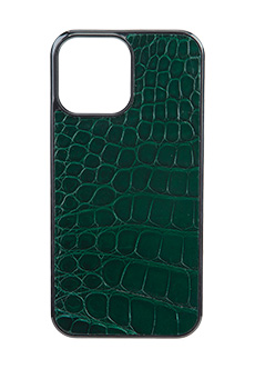 Чехол для iPhone 13 Pro Max из кожи крокодила BARDINI