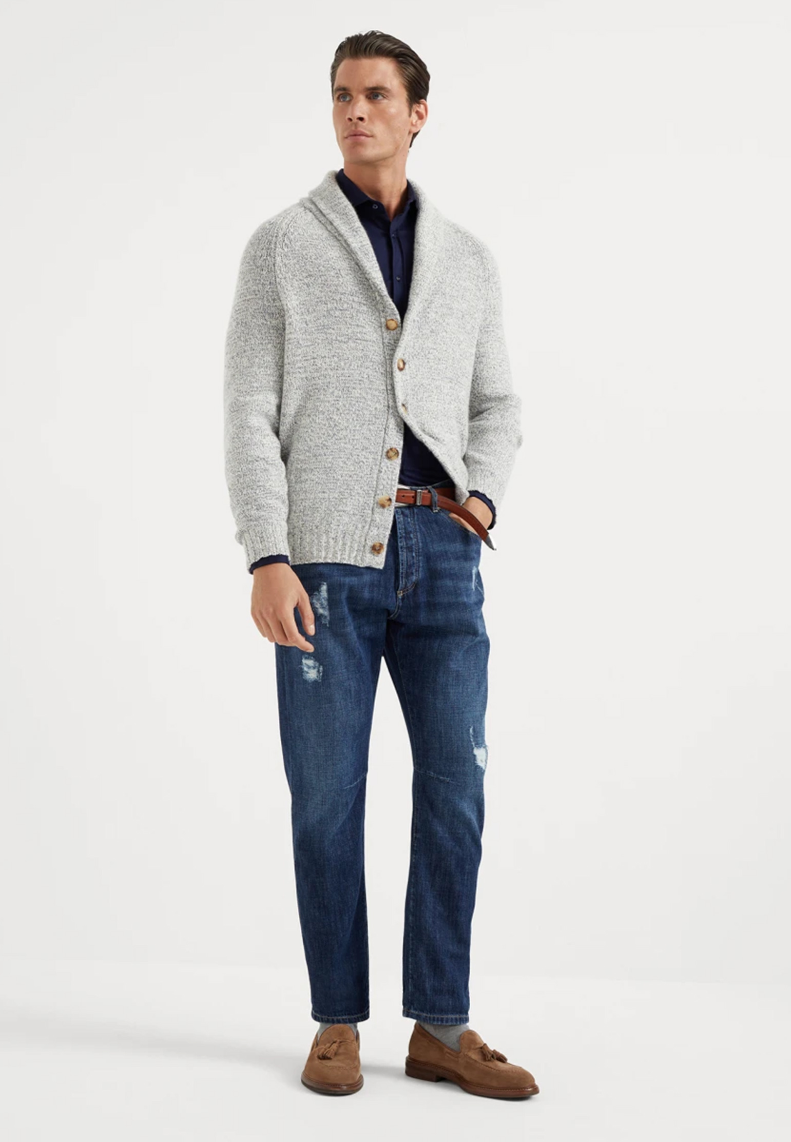 

Рубашка BRUNELLO CUCINELLI, Синий, Синий