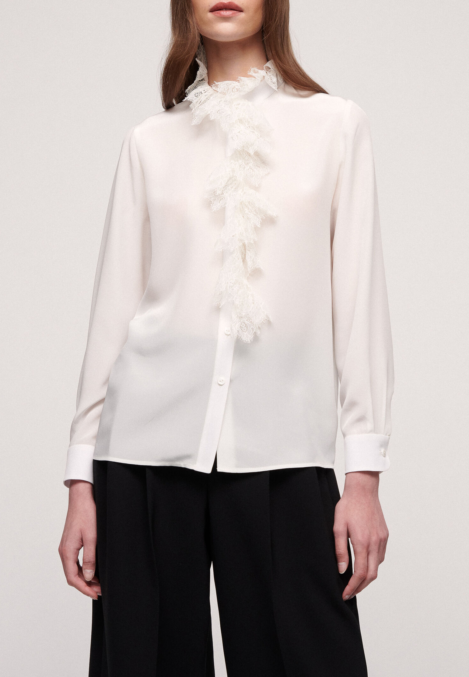 Блуза LUISA SPAGNOLI Белый, размер M 166042 - фото 1
