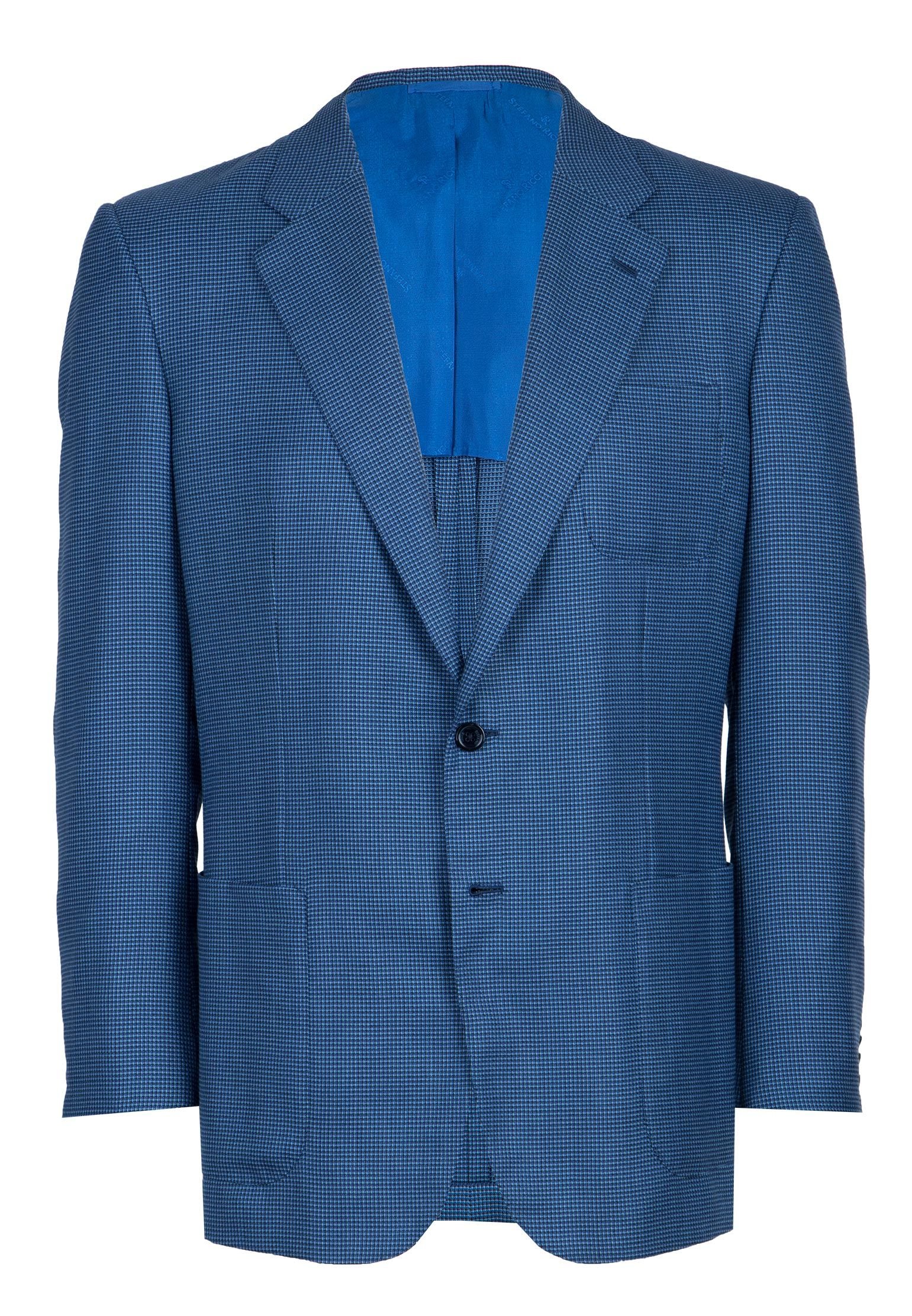 Шерстяной пиджак STEFANO RICCI Голубой 92554 