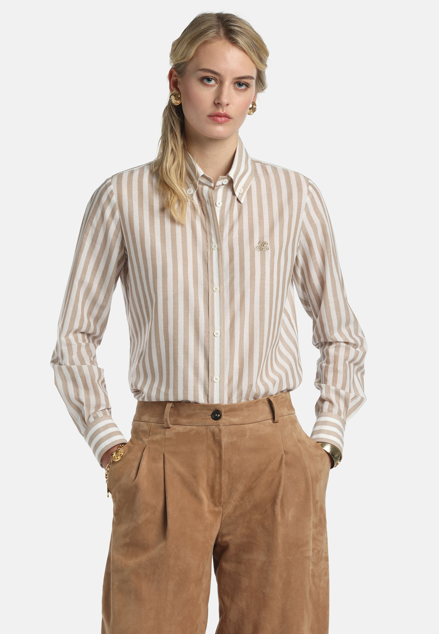 

Блуза LUISA SPAGNOLI, Бежевый, Бежевый