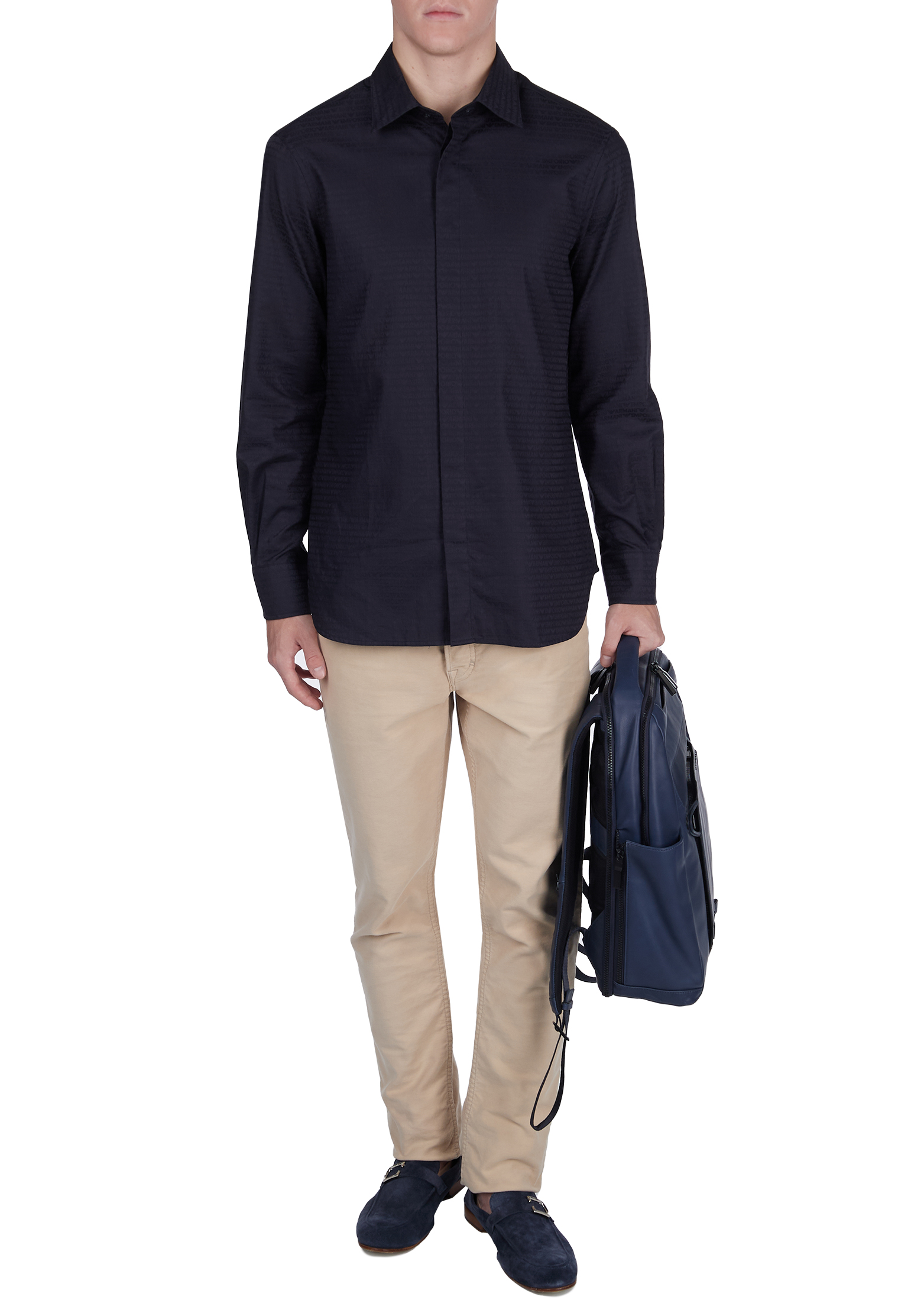 

Рубашка EMPORIO ARMANI, Синий, Синий