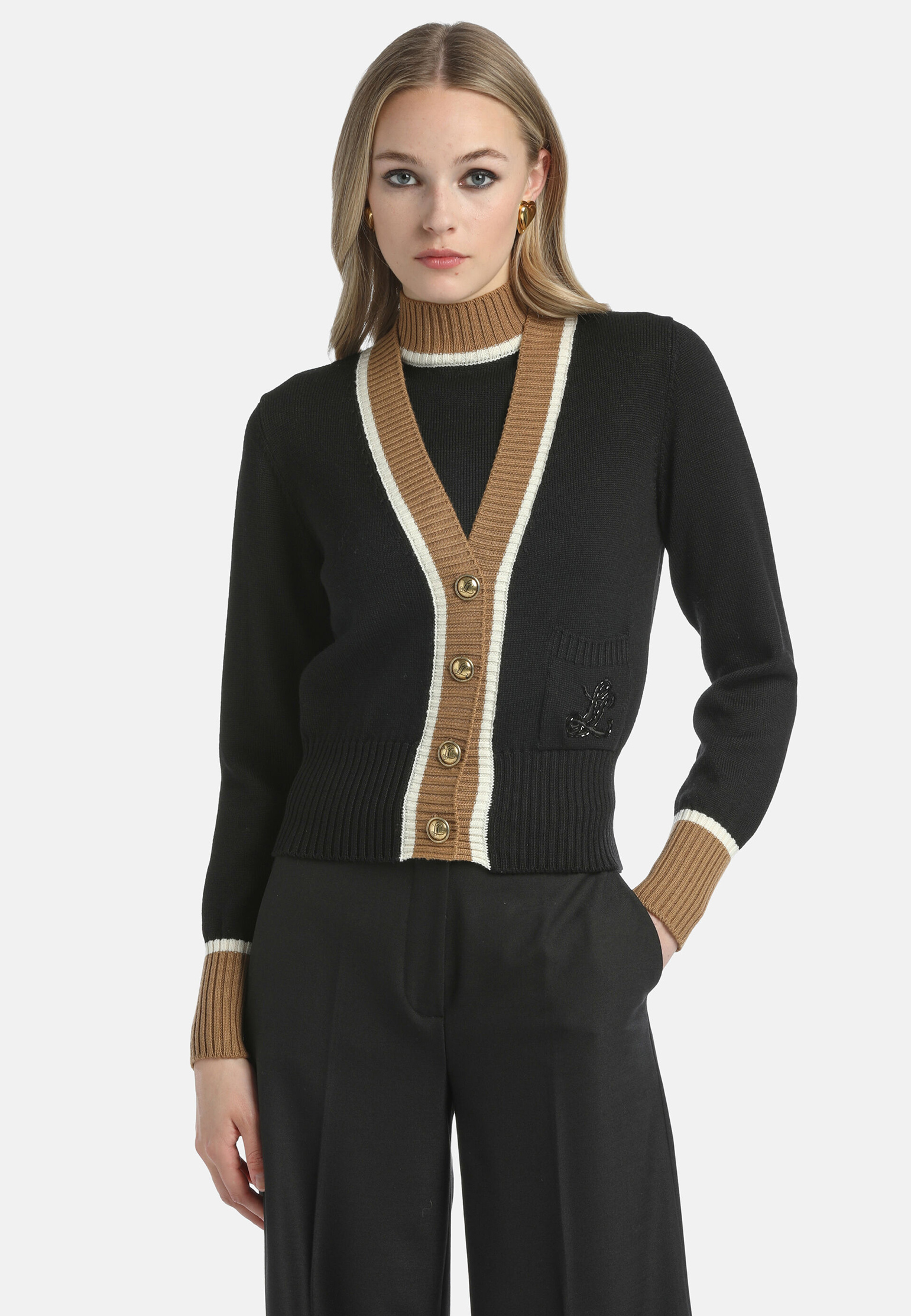 

Кардиган LUISA SPAGNOLI, Черный, Черный