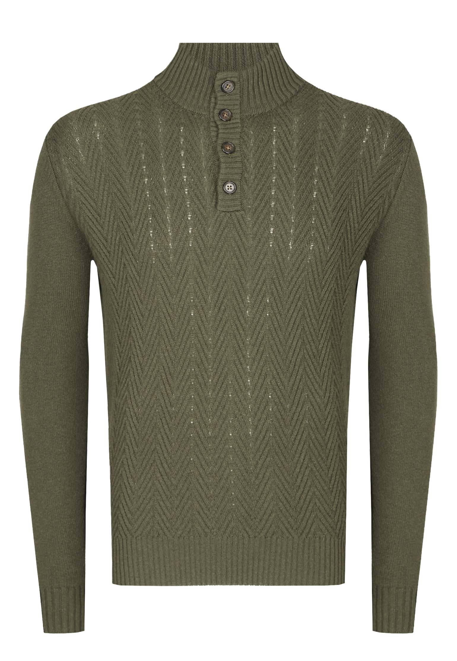 Пуловер CORNELIANI Зеленый, размер 60 162685 - фото 1