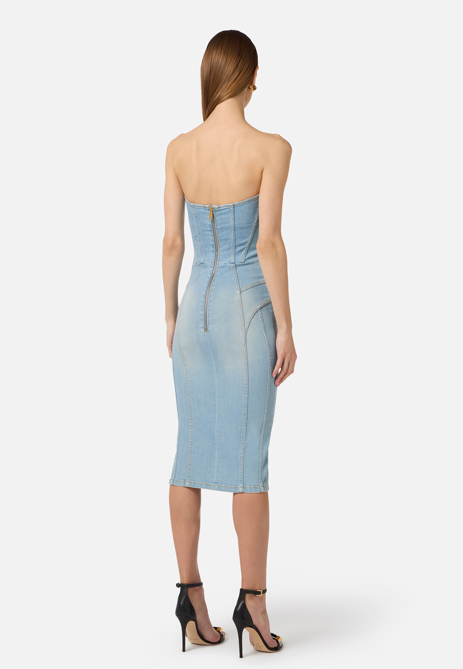 

Платье ELISABETTA FRANCHI, Голубой, Голубой