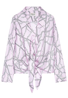 Асимметричная блуза с принтом ZADIG&VOLTAIRE