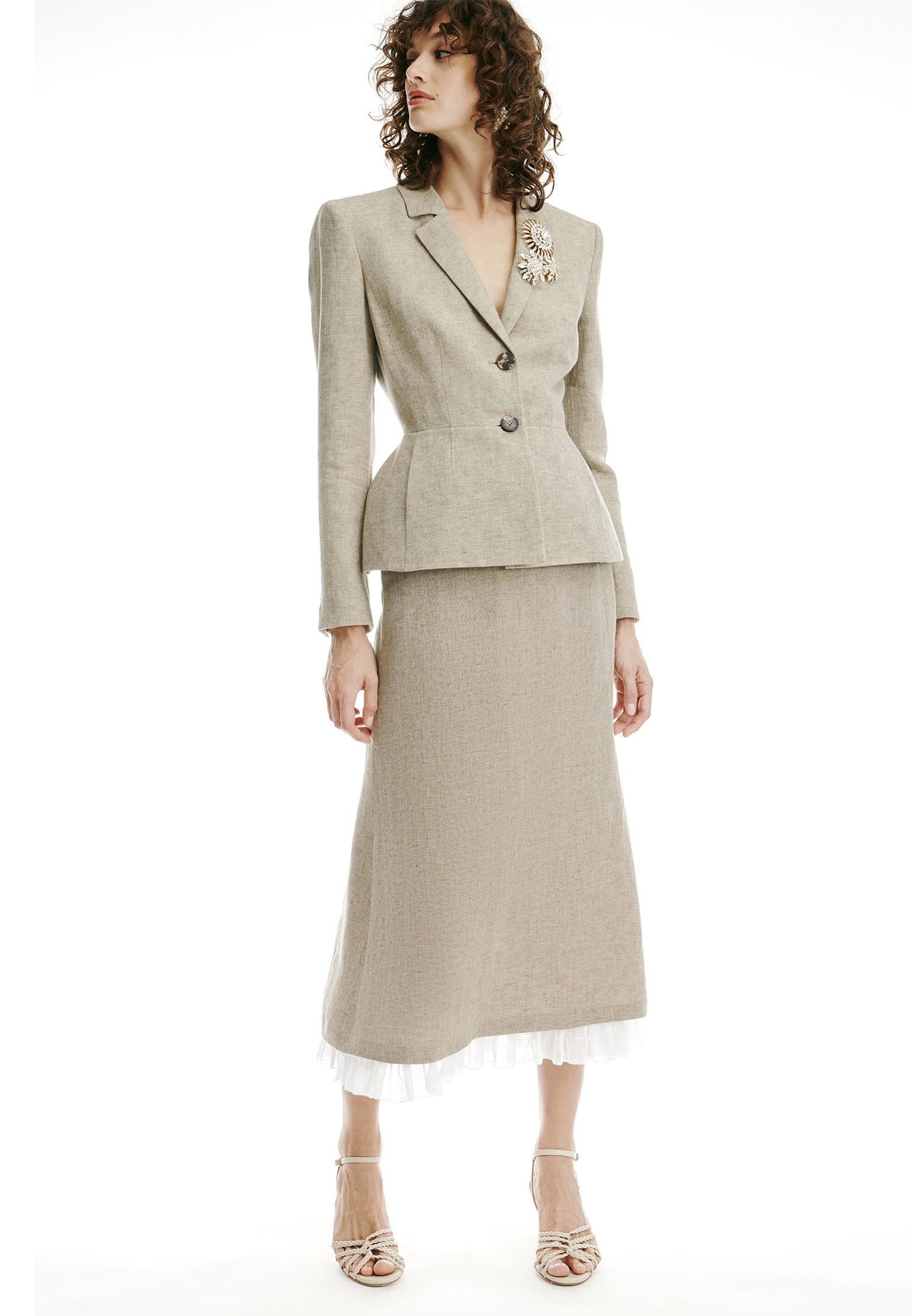 

Юбка LUISA SPAGNOLI, Бежевый, Бежевый