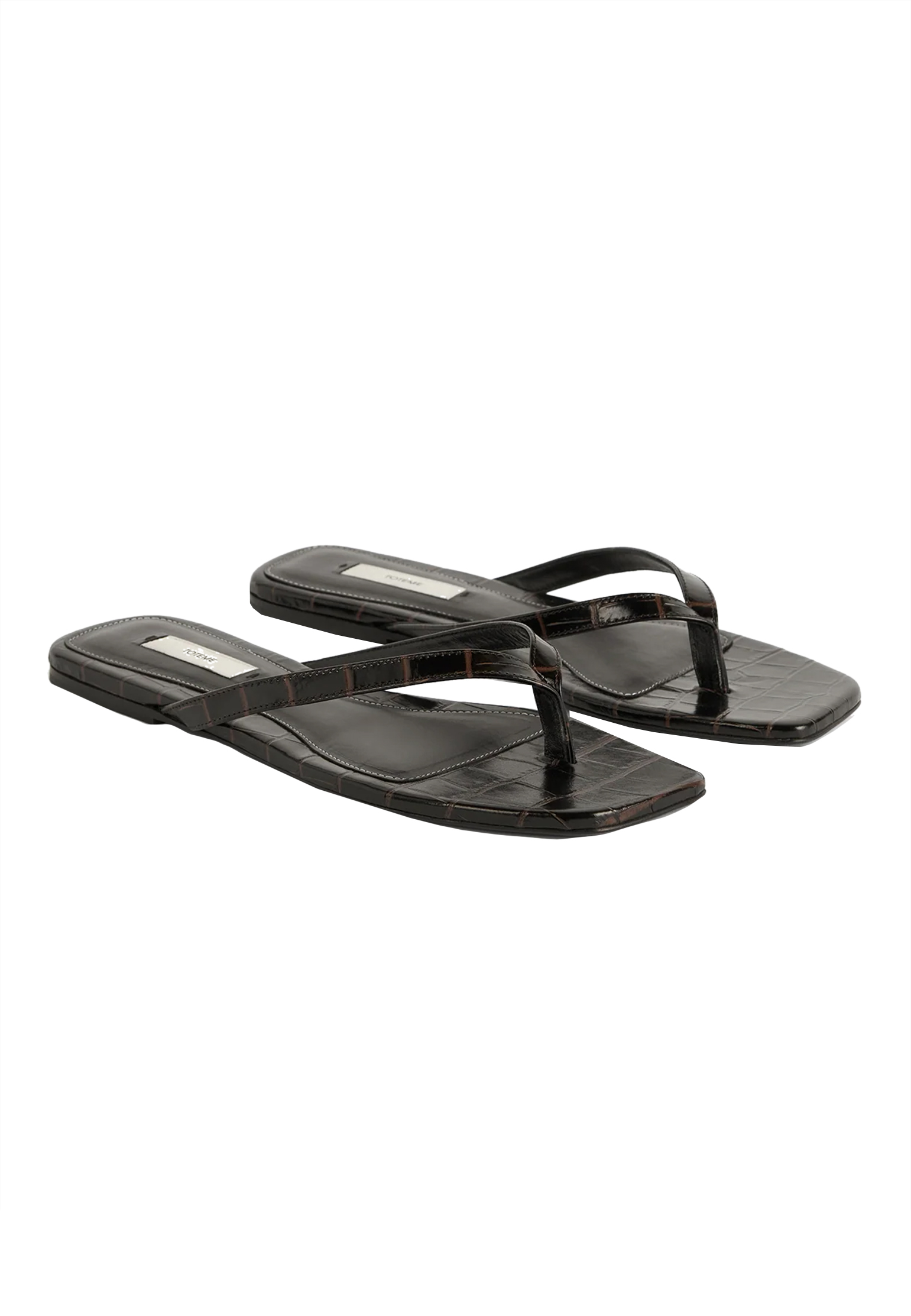 

Шлепанцы TOTEME, Коричневый, Коричневый