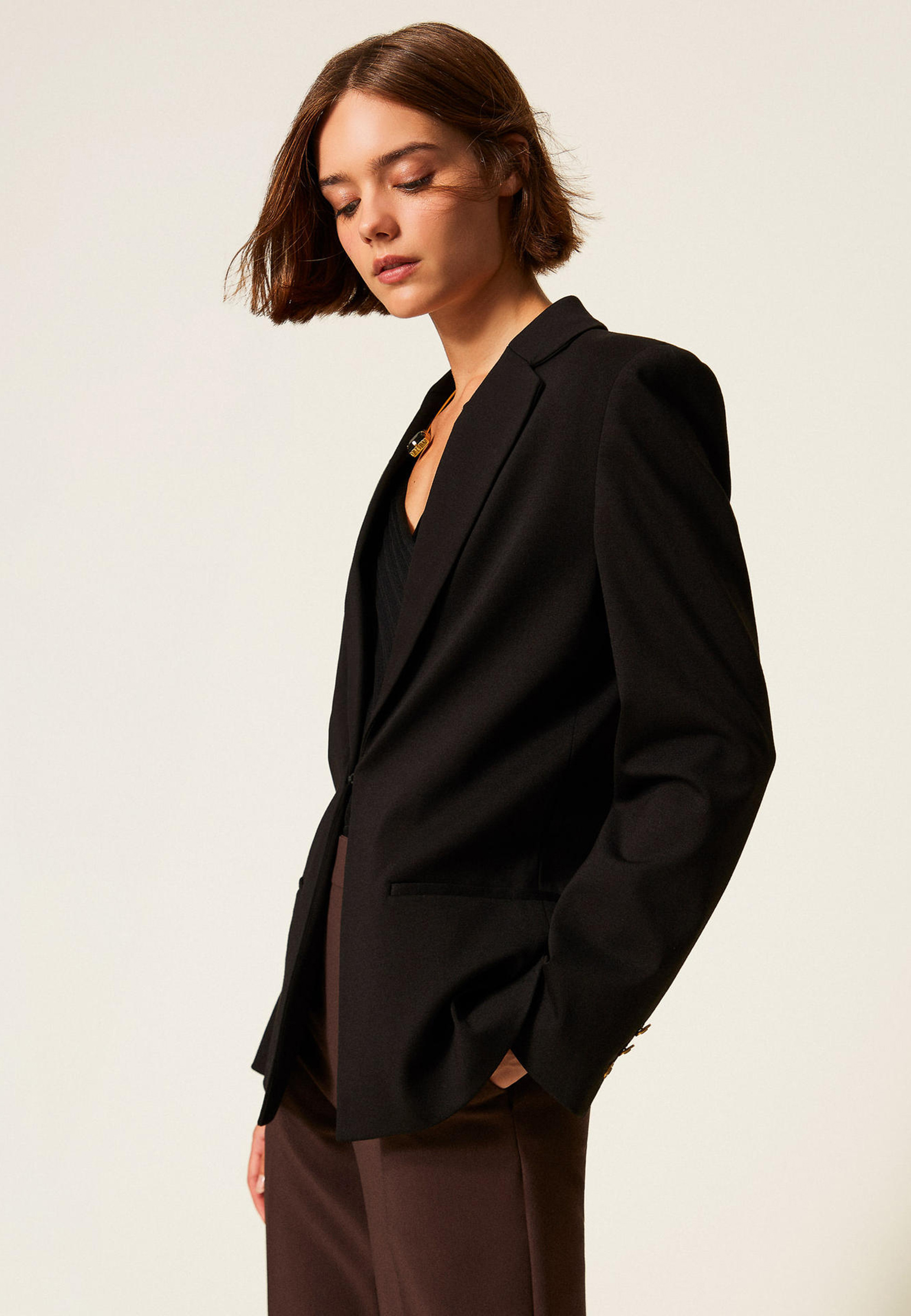 

Жакет TWINSET Milano, Черный, Черный