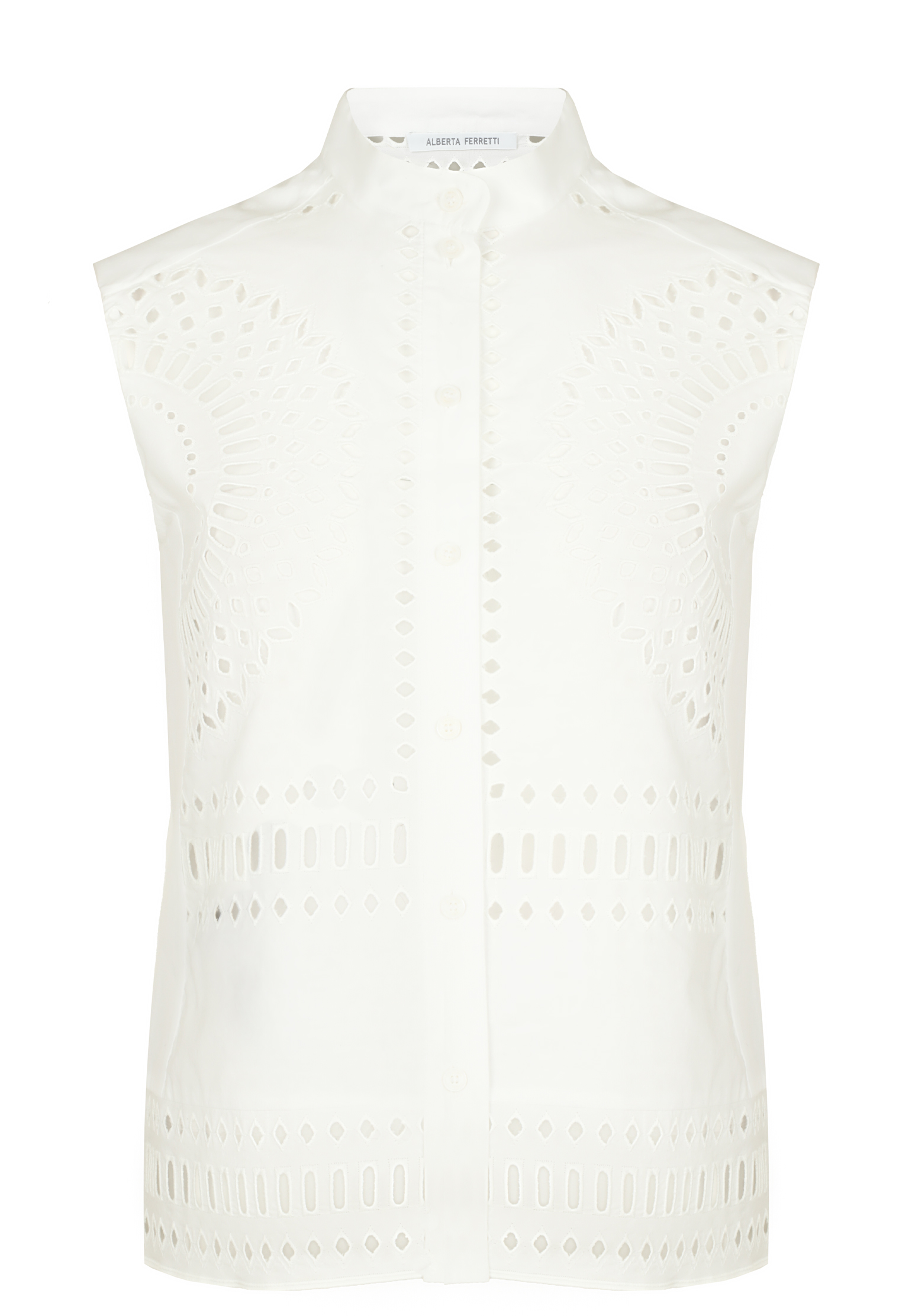 Блуза ALBERTA FERRETTI Белый, размер 42 148815 - фото 1